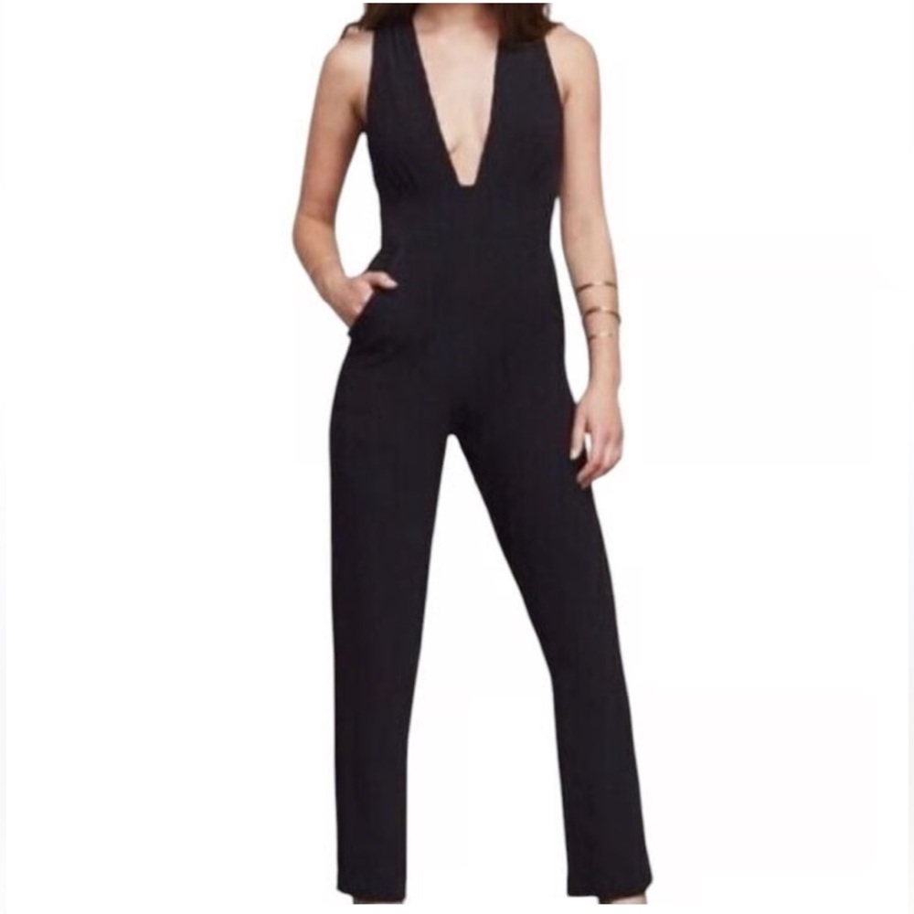 REFORMATION DEEP V JUMPSUIT 4p